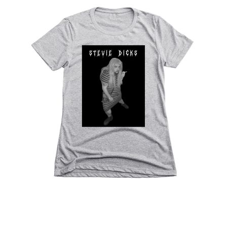 Stevie D Hot Mess, a Dark Heather Grey Women's Slim Fit Tee