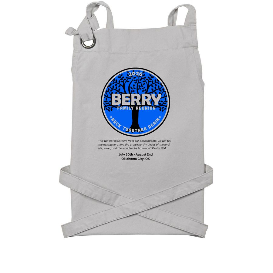 Aprons, a Silver Cotton Canvas Pocket Apron