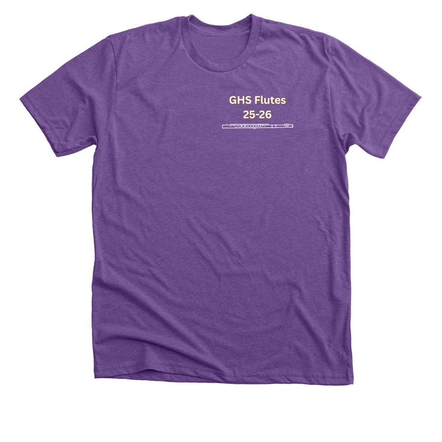 Grissom Flutes 25/26, a Heather Team Purple Premium Unisex Tee