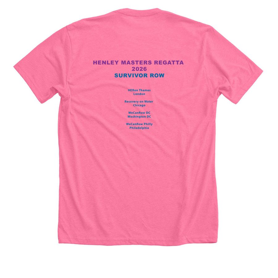 SRN Henley Master Regatta Event Shirt, a Neon Pink Premium Unisex Tee