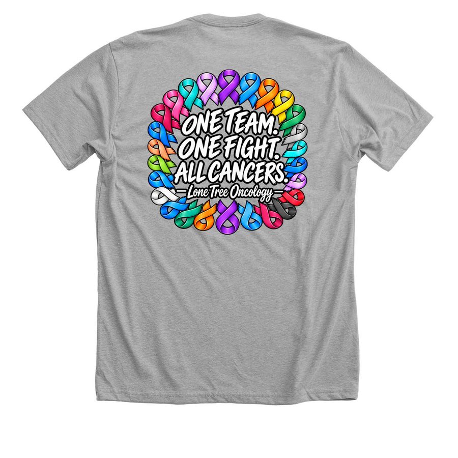 Kaiser Medical Oncology- Lone Tree, a Athletic Heather Premium Unisex Tee (back-view)