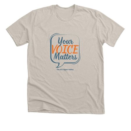 Your Voice Matters Collection, a Heather Dust Premium Unisex Tee