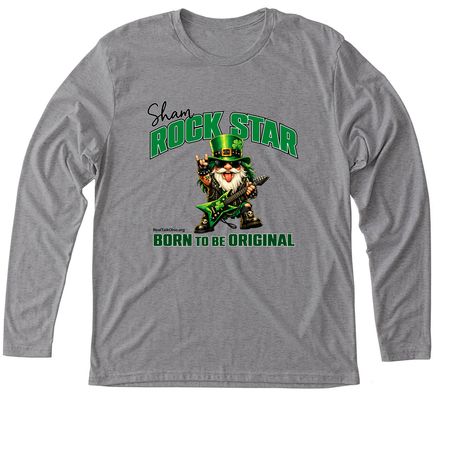 REAL TALK: ShamROCK STAR, a Premium Heather Triblend Long Sleeve Tee