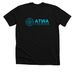 Classic Blue on Black, a Solid Black Blend Premium Unisex Tee
