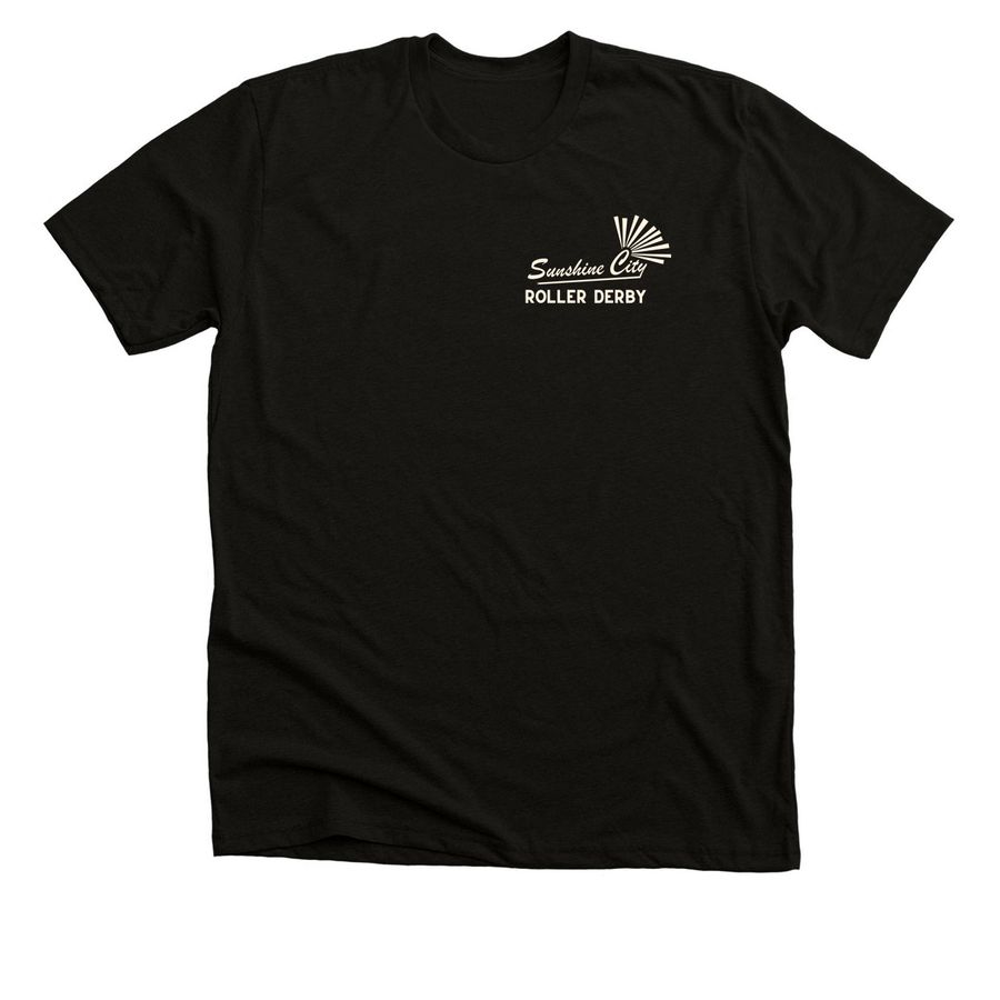 Sent My Derby League To..., a Black Heather Premium Unisex Tee