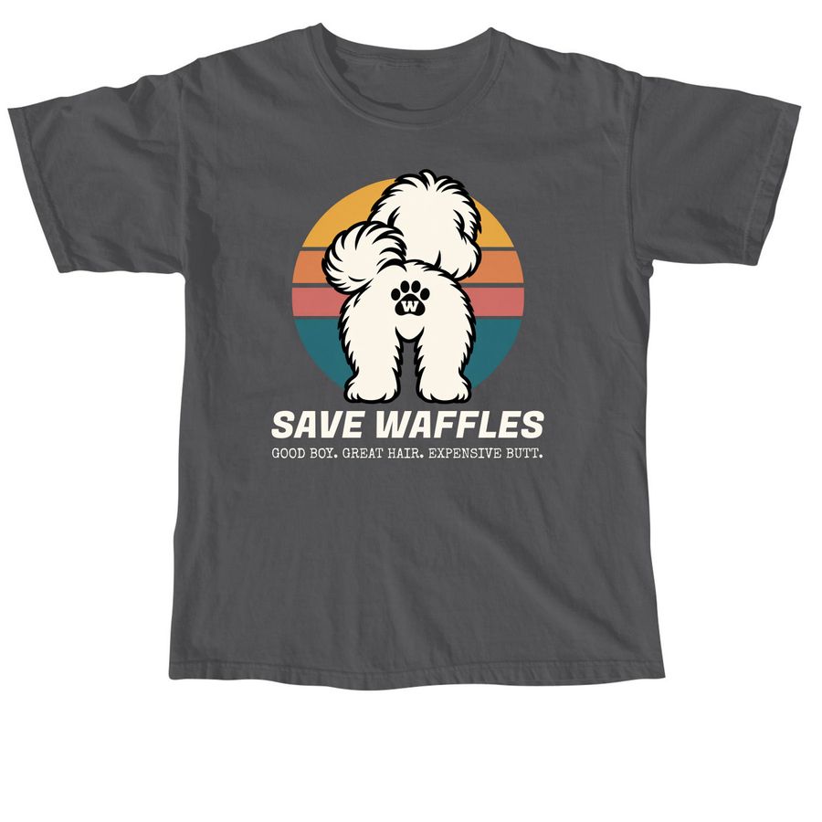 Save Waffles the Dog, a Pepper Comfort Colors Unisex Tee