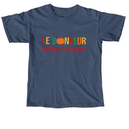 Le Bonheur Pumpkin, a Midnight Comfort Colors Unisex Tee