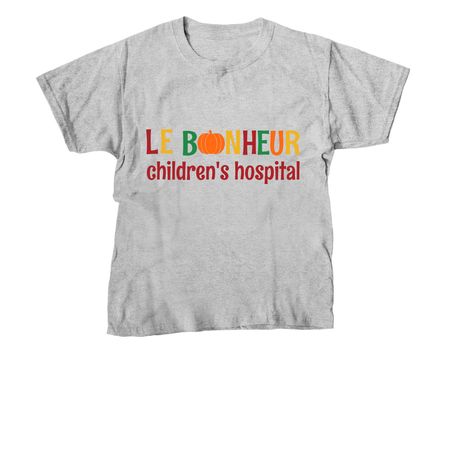 Le Bonheur Pumpkin, a Sport Grey Youth Unisex Tee