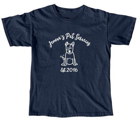 Cotton Tops White Print (3/9), a True Navy Comfort Colors Unisex Tee