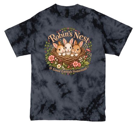 Robin?s nest @ GEH, a Black Crystal Tie Dye Tee