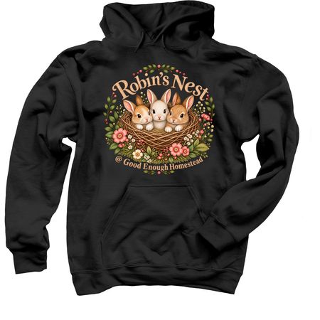 Robin?s nest @ GEH, a Black Pullover Hoodie