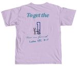 "To Get The 1" Collection, a Orchid Comfort Colors Unisex Tee (back-view)