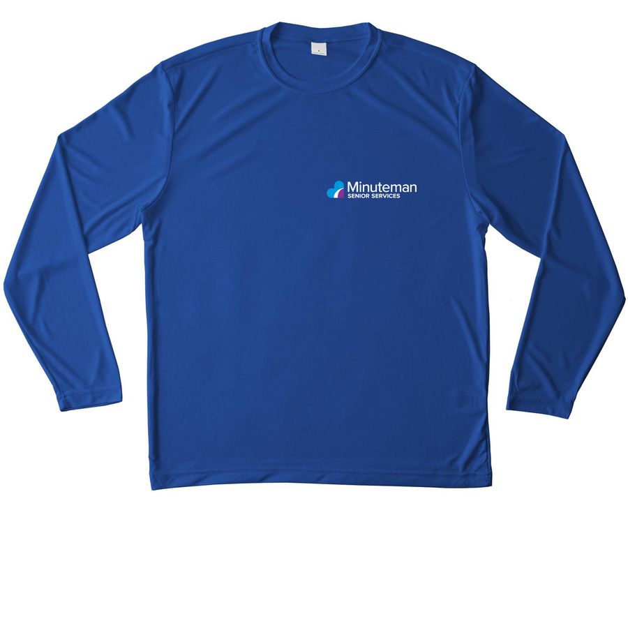 Team Minuteman Training & Race Day Gear, a True Royal Unisex Performance Long Sleeve Tee