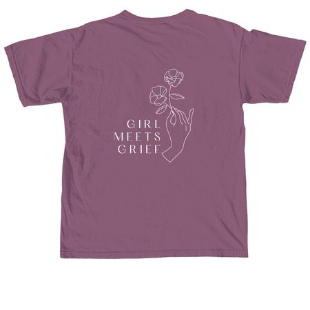 F*** Off Merch, a Berry Comfort Colors Unisex Tee (back-view)