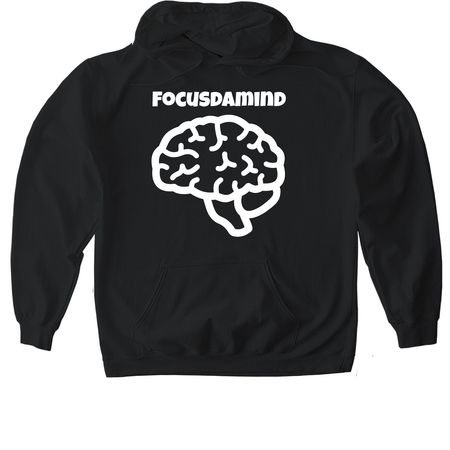 Focusdamind, a Black Gildan Softstyle Pullover Hoodie