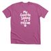 Fam Fit Check: Sibling Edition, a Heather Magenta Premium Unisex Tee