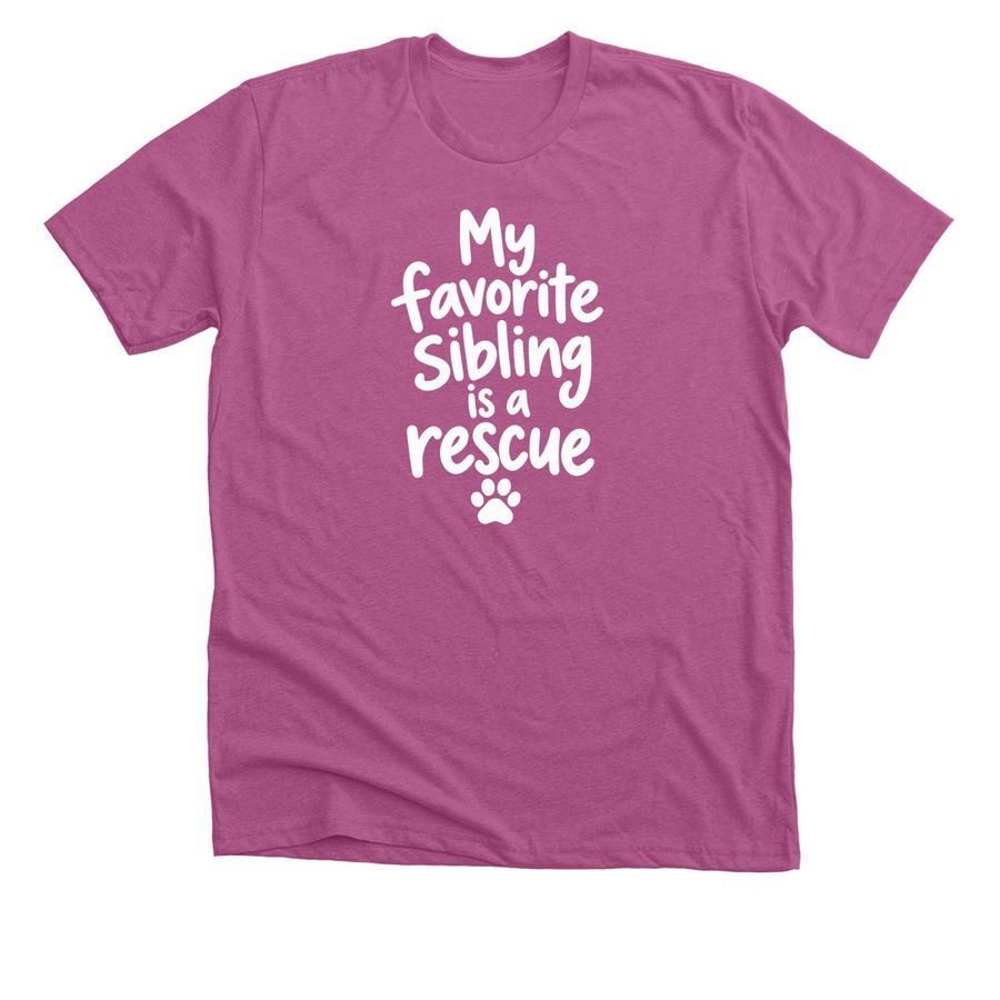 Fam Fit Check: Sibling Edition, a Heather Magenta Premium Unisex Tee