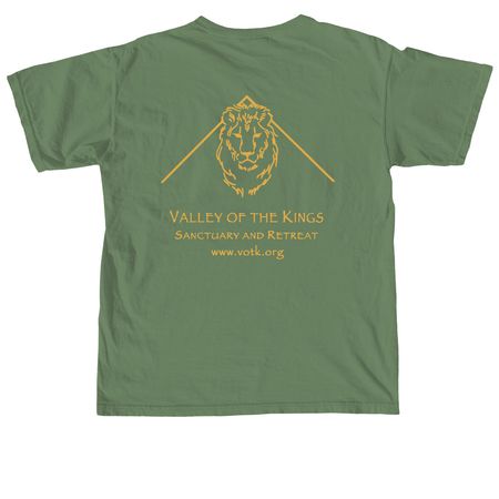 Bears love their dens!, a Hemp Comfort Colors Unisex Tee (back-view)