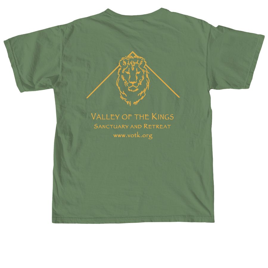 Bears love their dens!, a Hemp Comfort Colors Unisex Tee (back-view)