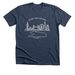 WCRF London Marathon Charity Fundraiser, a Heather Navy Premium Unisex Tee