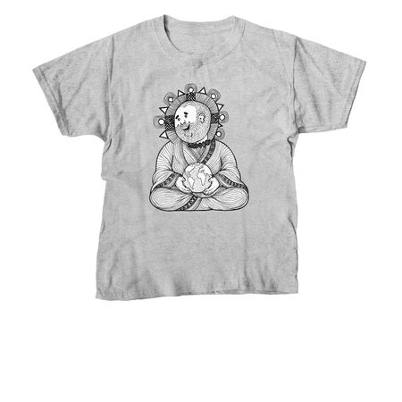 Earth-Holder BuddhaGang Bodhisattva, a Sport Grey Youth Unisex Tee