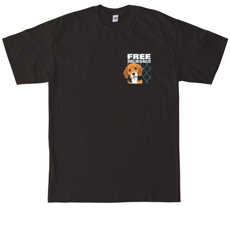 FREE THE RIDGLAN BEAGLES, a Black Tall Classic Unisex Tee