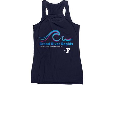 Rapids Tanks, a Navy Women's Racerback