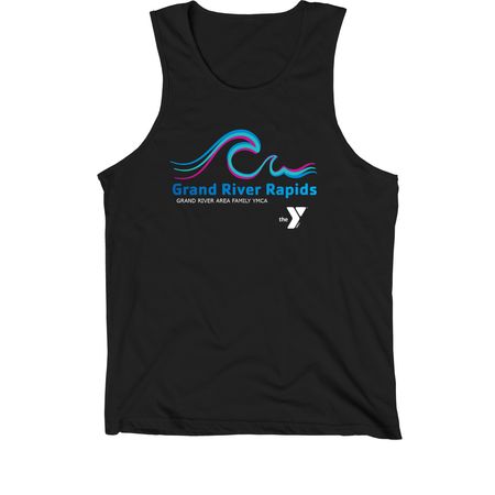 Rapids Tanks, a Black Premium Cotton Tank