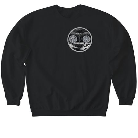 M. SMITH COLOR LOGO, a Black Softstyle Crewneck Sweatshirt