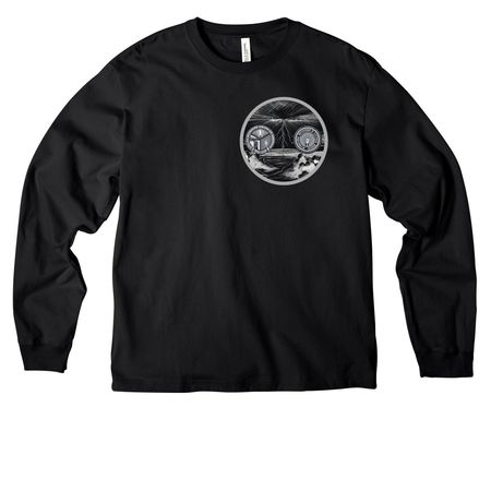 M. SMITH COLOR LOGO, a Black Unisex Heavyweight Long Sleeve Tee