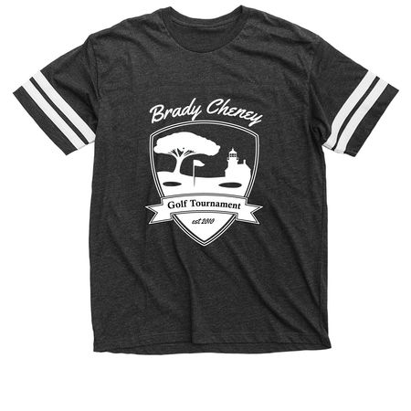 Brady Cheney Charity, a Vintage Smoke / White Football Jersey Tee