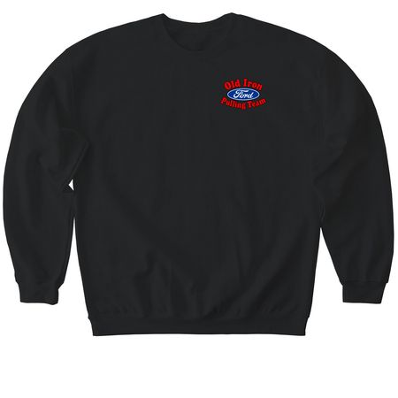 Old Iron Pulling Team&nbsp;, a Black Softstyle Crewneck Sweatshirt