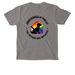 Underdogs Pride Merch, a Grey Comfort Colors Pocket Tee (back-view)