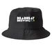 Deadbeat Brewing LA Logo, a Black Printed Bucket Hat