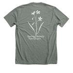 Flora of Virginia Project, a Deep Heather Premium Unisex Tee (back-view)