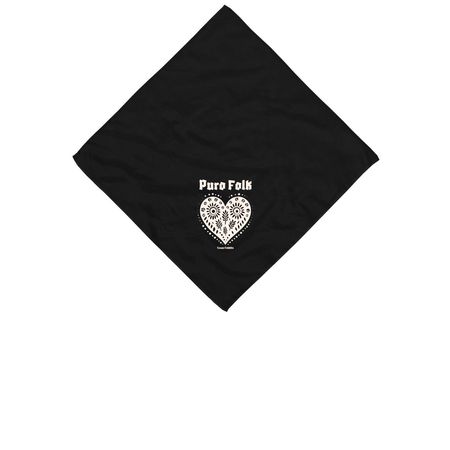 Puro Folk Bandana, a Black Cotton Bandana