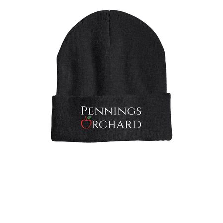 Pennings Beanie, a Heather Charcoal Printed Cuffed Beanie