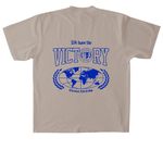 Project Victory Light, a Oatmeal Heavyweight Garment Dye Tee (back-view)