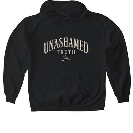 Matthew 7:7, a Black Gildan Softstyle Pullover Hoodie