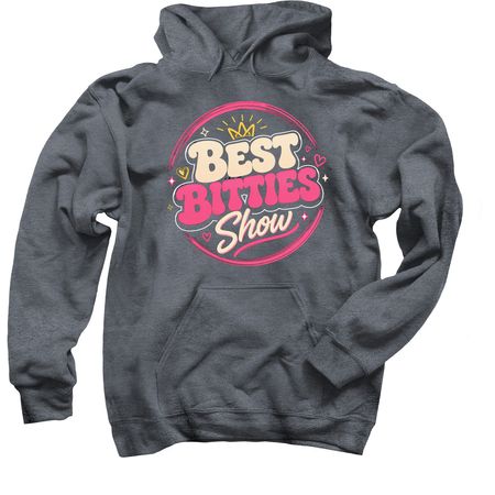 Best Bitties - Pullover Hoodie, a Dark Heather Pullover Hoodie