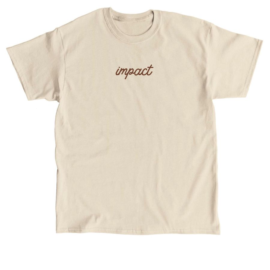 Impact Tshirt - Standard Design Brown, a Sand Classic Unisex Tee