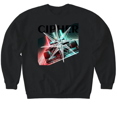 Cipher Race team merch, a Black Softstyle Crewneck Sweatshirt