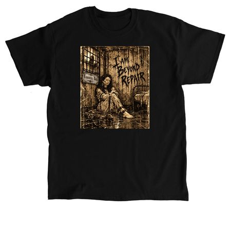 I am Beyond Repair- Asylum Vintage&nbsp;, a Black Classic Unisex Tee