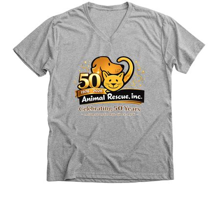50th Anniversary Apparel Fundraiser, a Athletic Heather Premium V-Neck Tee