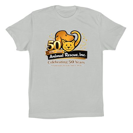 50th Anniversary Apparel Fundraiser, a Silver Premium Cotton Tee