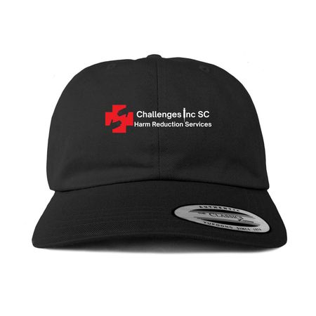 Black Adjustable Hat, a Black Printed Classic Baseball Cap