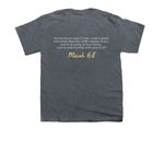School Shirts, a Dark Heather Youth Unisex Tee (back-view)