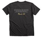 School Shirts, a Dark Grey Heather Premium V-Neck Tee (back-view)