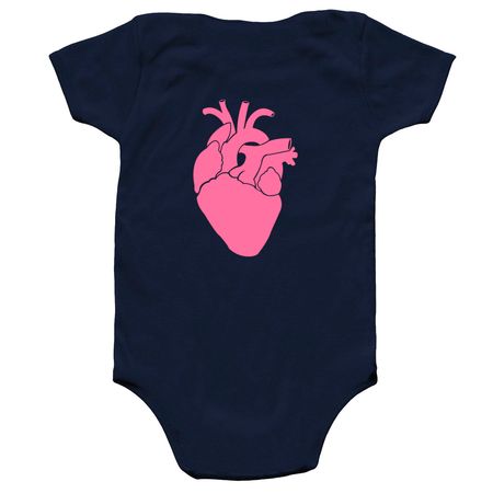 #TEAMADRIENNE BABY, a Navy Infant Onesie (back-view)