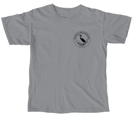 Small BKAA Logo, a Granite Comfort Colors Unisex Tee